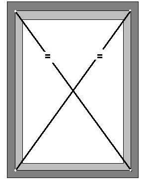вертикальность и горизонтальность рамы